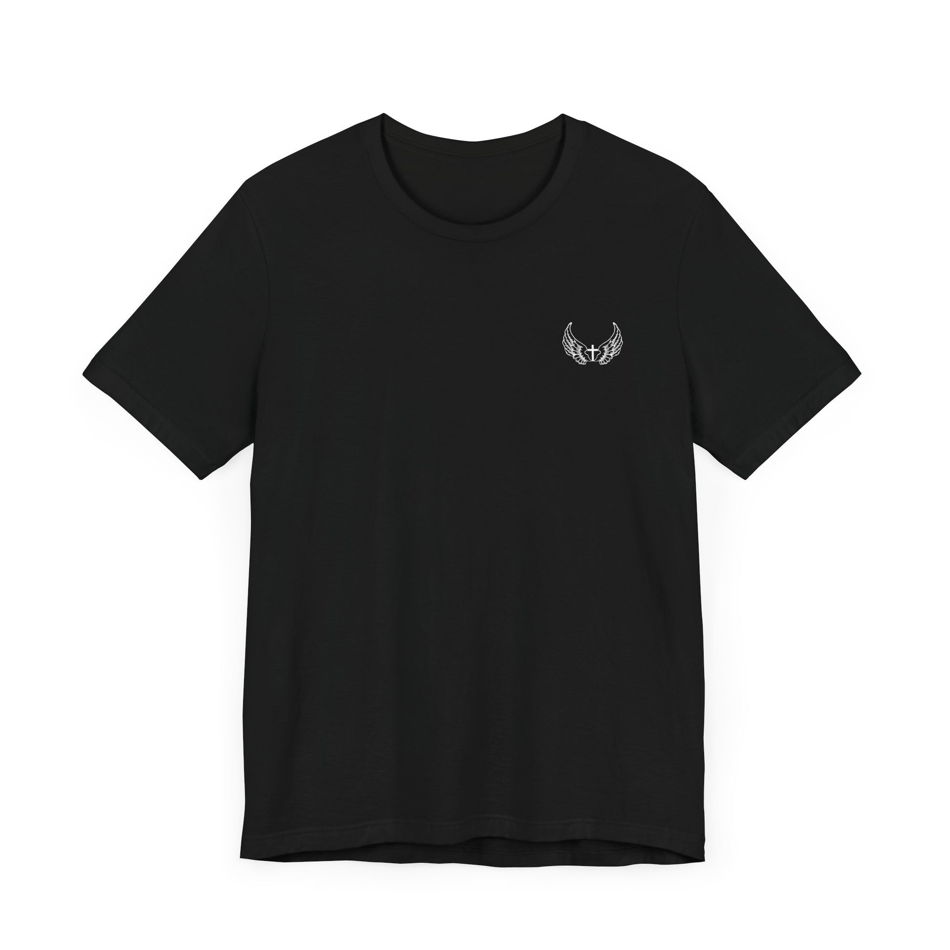 Let There Be Light Genesis 1:3 t-shirt featuring a radiant light burst design—modern Christian apparel for men and women. This Bible verse shirt blends faith and fashion, perfect for those seeking trendy Christian clothing, Bible verse encouragement, and bold Christian clothes that inspire.
